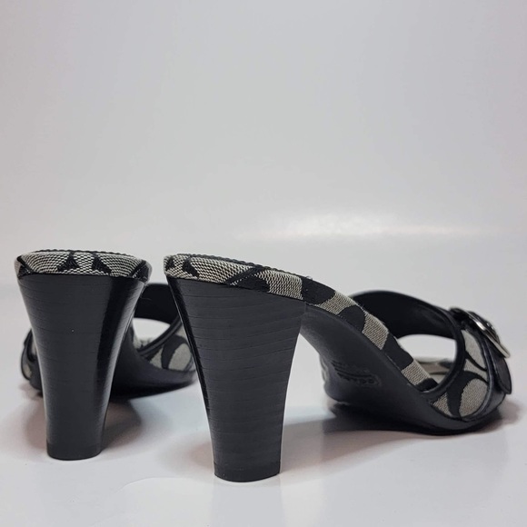 Coach Black and Gray Mules - Picture 7 of 12